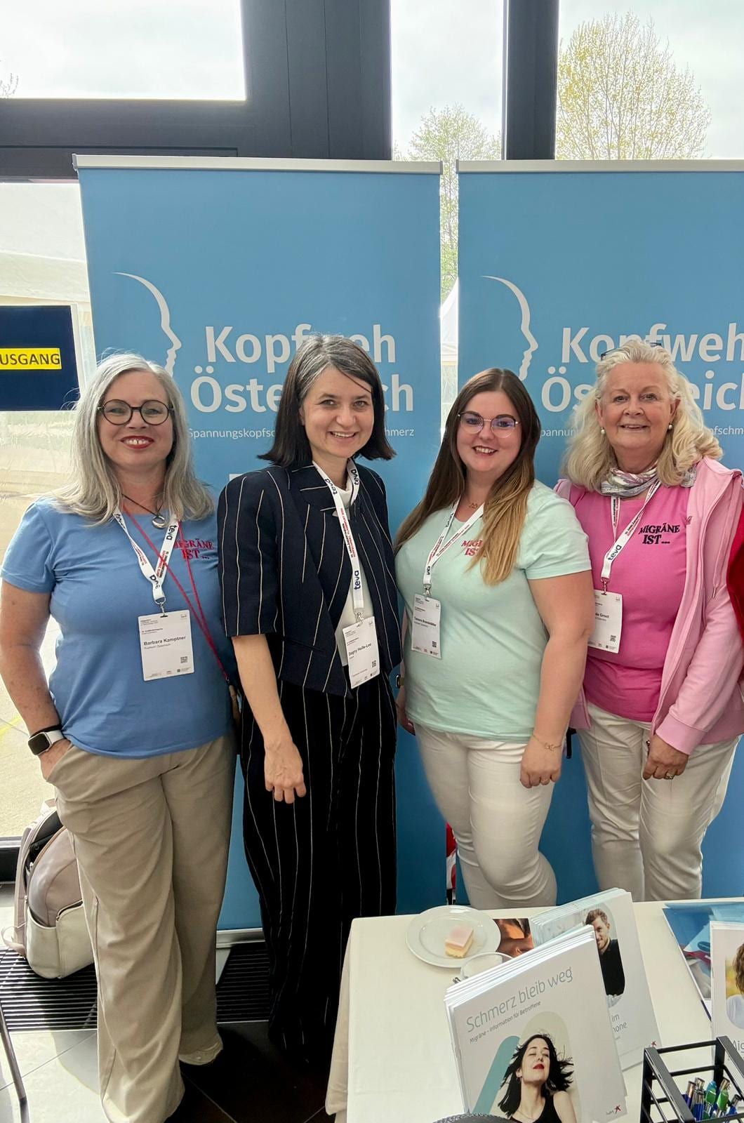Das Team von Kopfweh Österreich auf der Dreiländertagung Kopfschmerz in Klagenfurt
